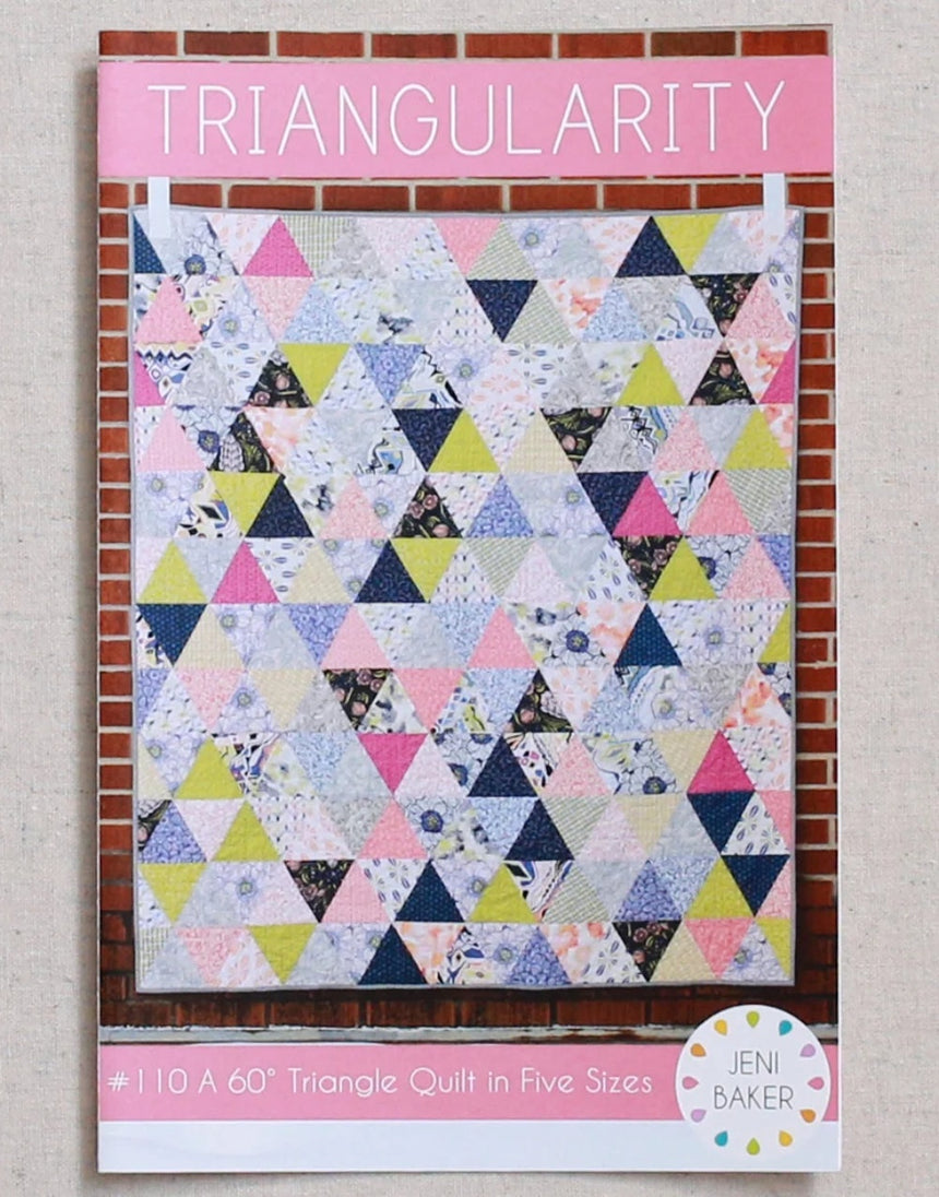 Triangularity Quilt Paper Sewing Pattern, Jeni Baker