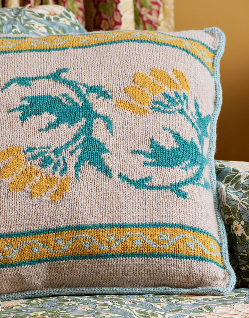 Grafton Cushion Yarn & Pattern Knitting Kit, West Yorkshire Spinners