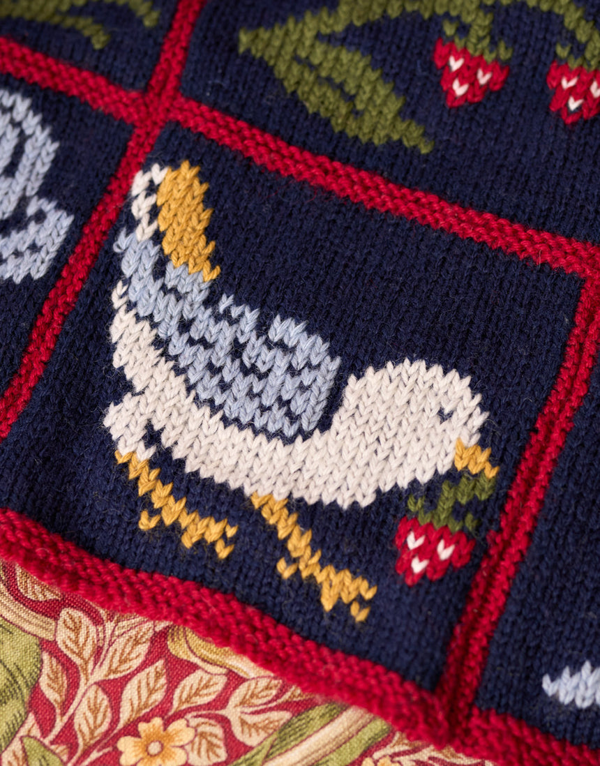 Strawberry Thief Blanket Yarn & Pattern Knitting Kit, West Yorkshire Spinners