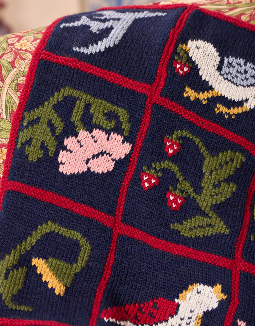 Strawberry Thief Blanket Yarn & Pattern Knitting Kit, West Yorkshire Spinners