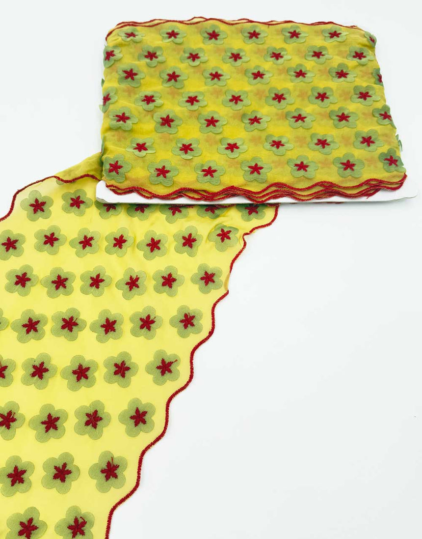 Silk Flower Trim by Albert Guegain