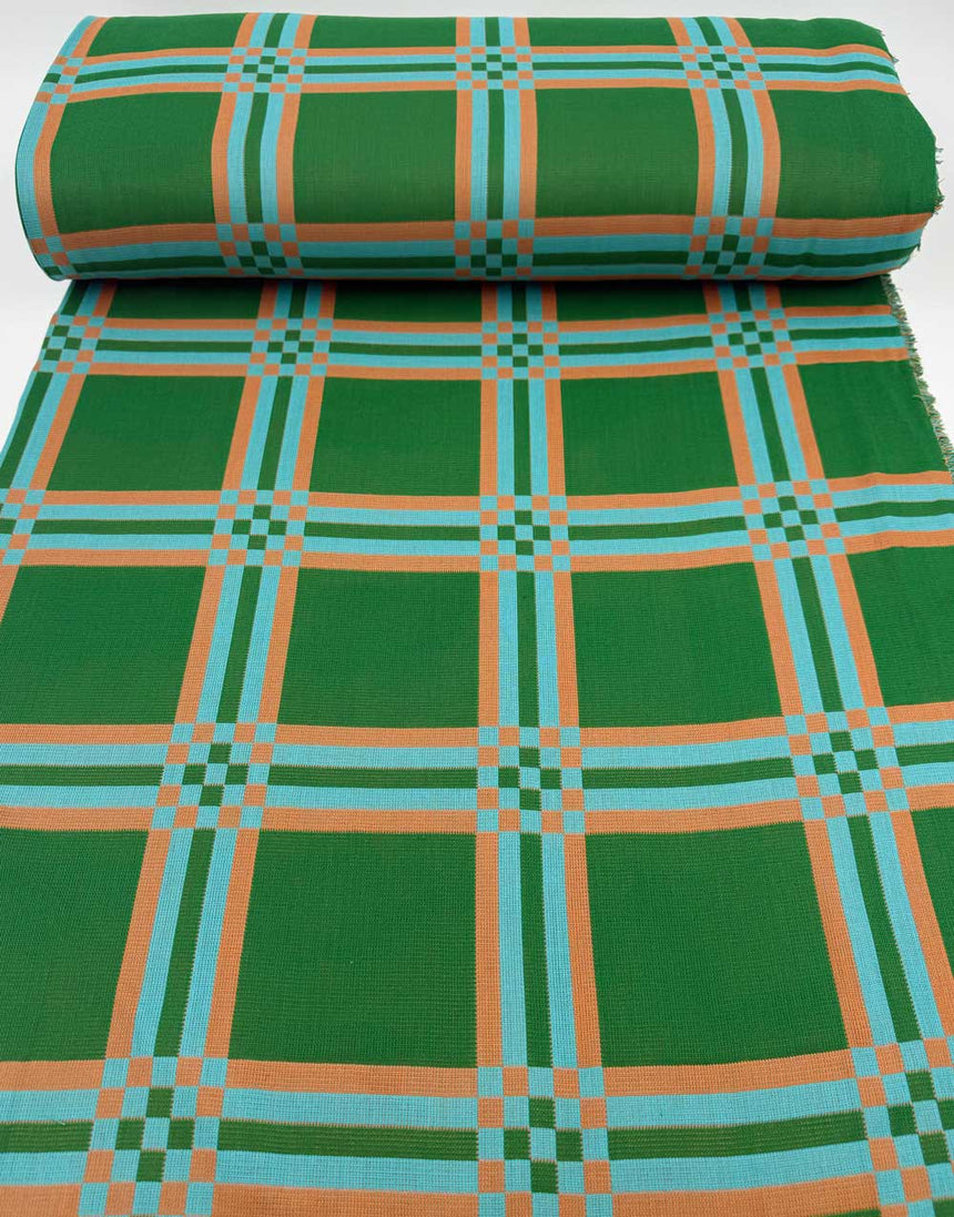 Tennis Encounter Triple Gauze Cotton Fabric, Narrative by Anna Maria