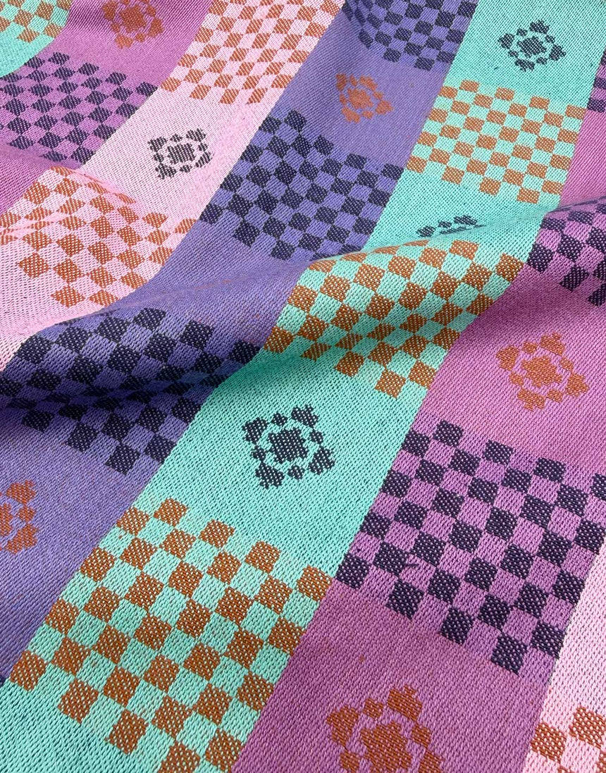 Chocolate Your Move Cotton Jacquard Fabric, Narrative by Anna Maria