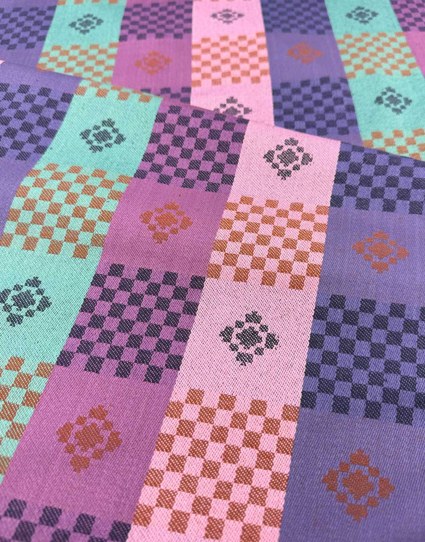 Chocolate Your Move Cotton Jacquard Fabric, Narrative by Anna Maria