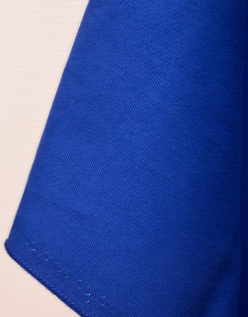 Hypnotic Blue Cotton Gabardine Twill Fabric, Atelier Brunette