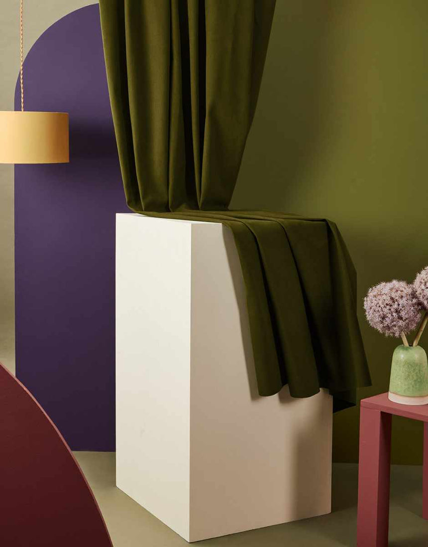 Ivy Green Cotton Gabardine Twill Fabric, Atelier Brunette