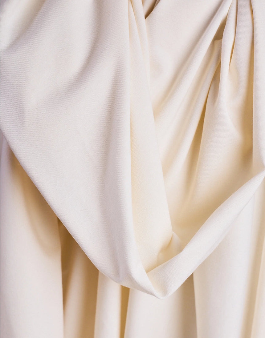 Off White Modal Jersey Fabric, Atelier Brunette