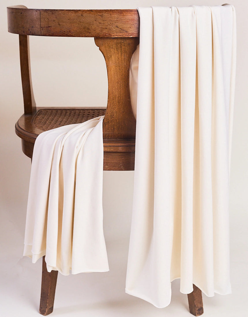 Off White Modal Jersey Fabric, Atelier Brunette