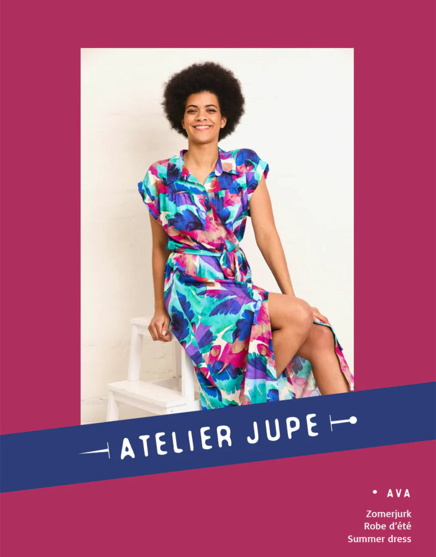 Ava Dress Sewing Pattern, Atelier Jupe