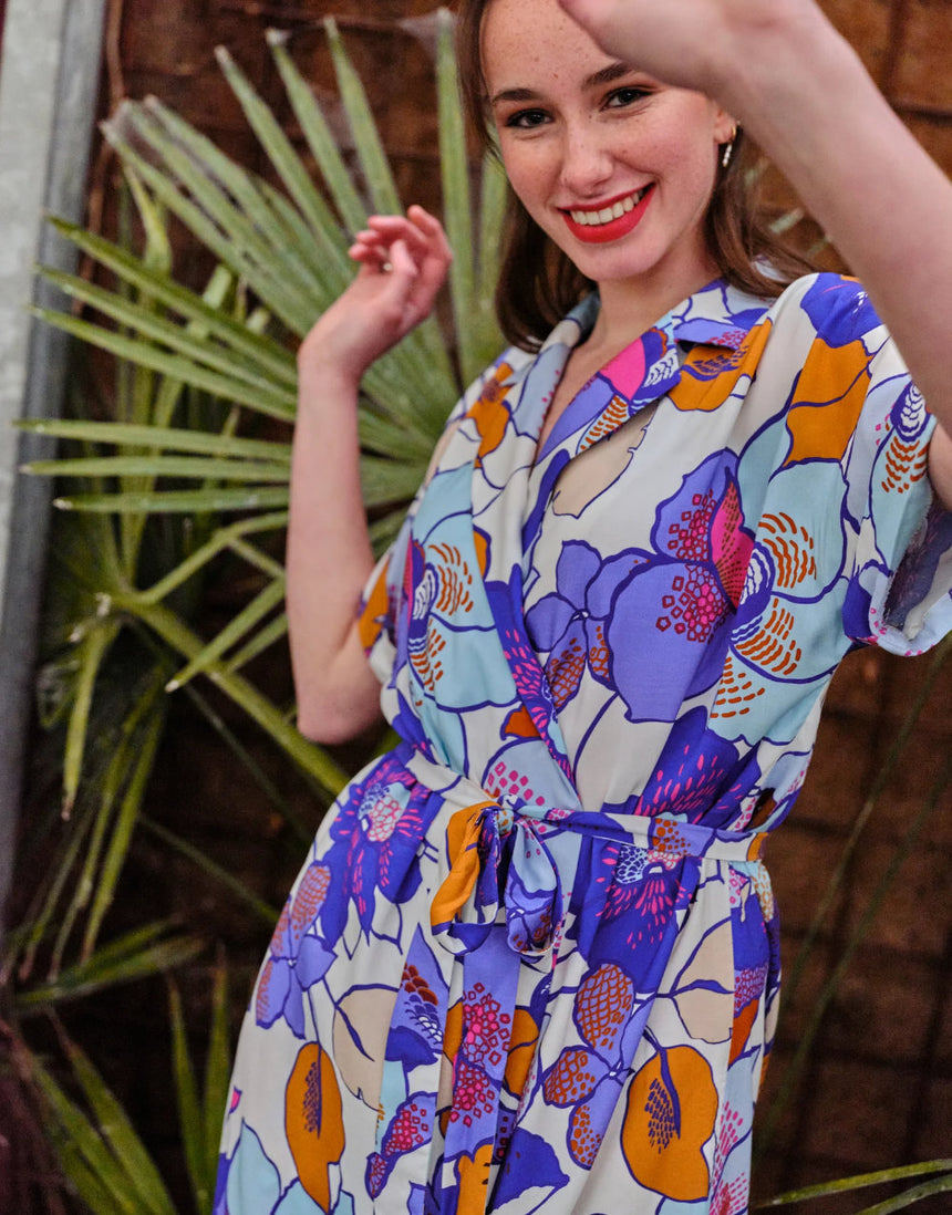 Florence Wrap Dress Sewing Pattern, Atelier Jupe