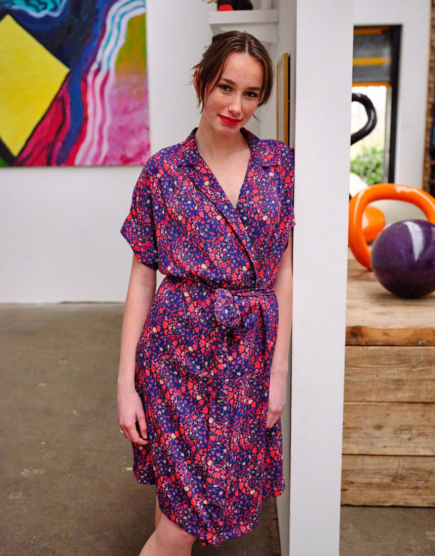 Florence Wrap Dress Sewing Pattern, Atelier Jupe