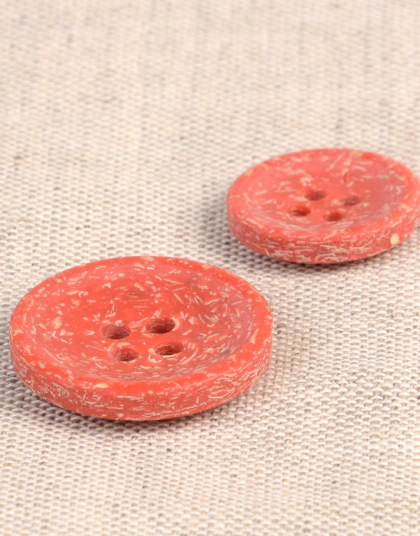 Natural Rice Husk Buttons, 15mm