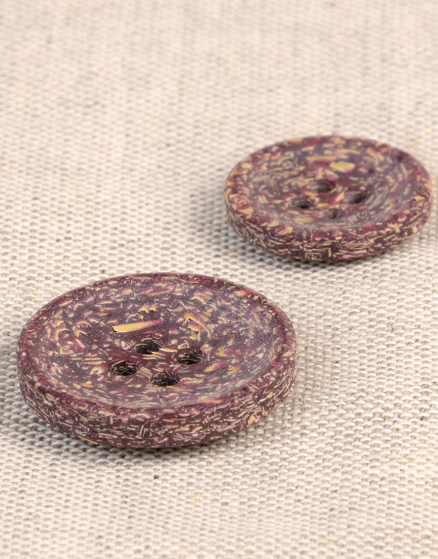 Natural Rice Husk Buttons, 15mm
