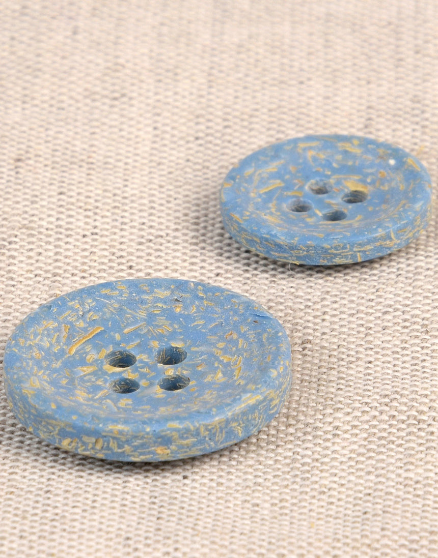 Natural Rice Husk Buttons, 15mm