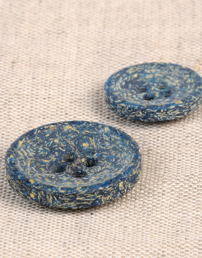 Natural Rice Husk Buttons, 15mm
