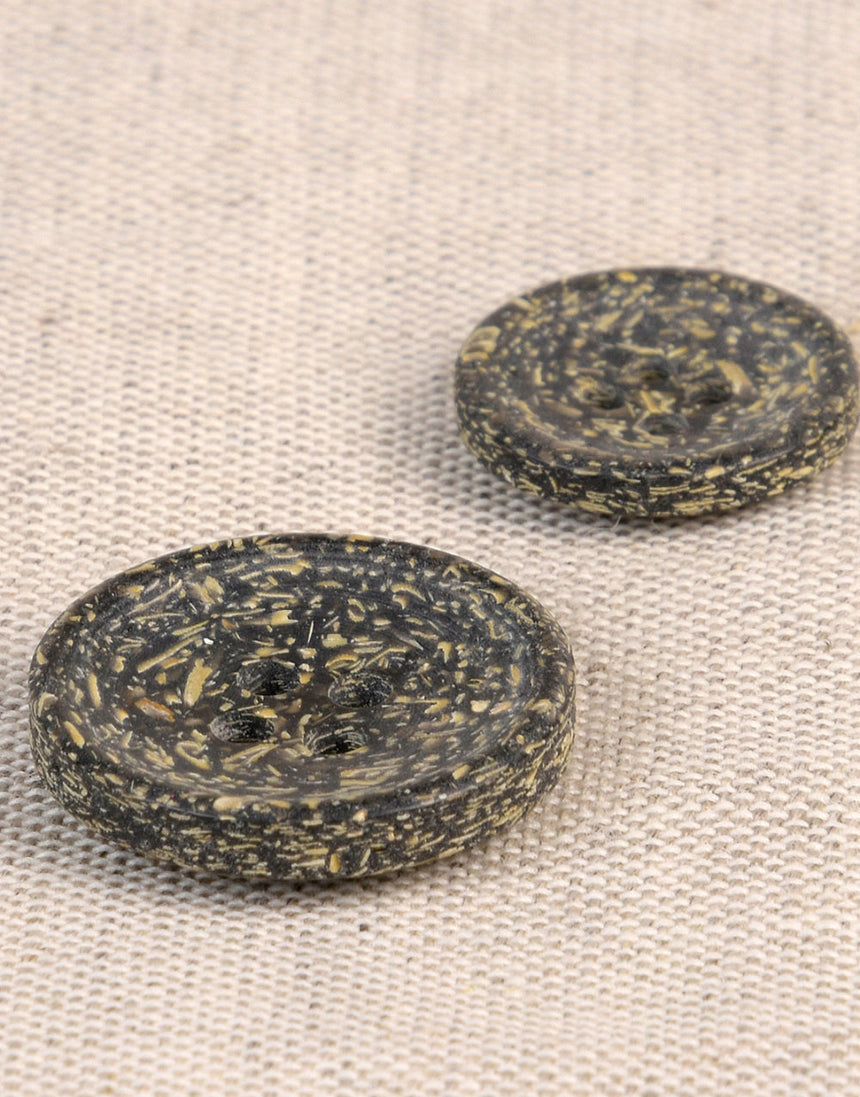 Natural Rice Husk Buttons, 15mm