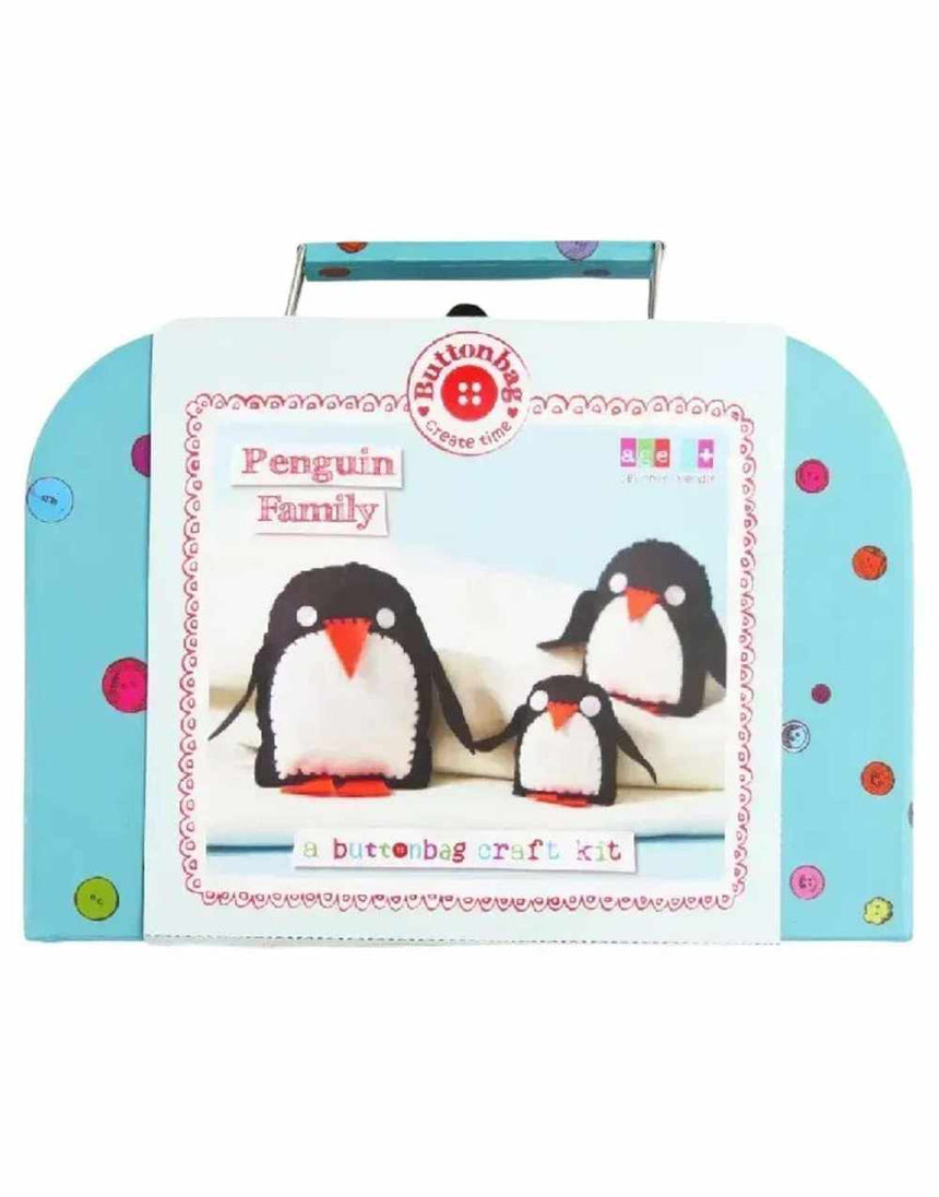 Penguin Family Children's Sewing Kit, Buttonbag