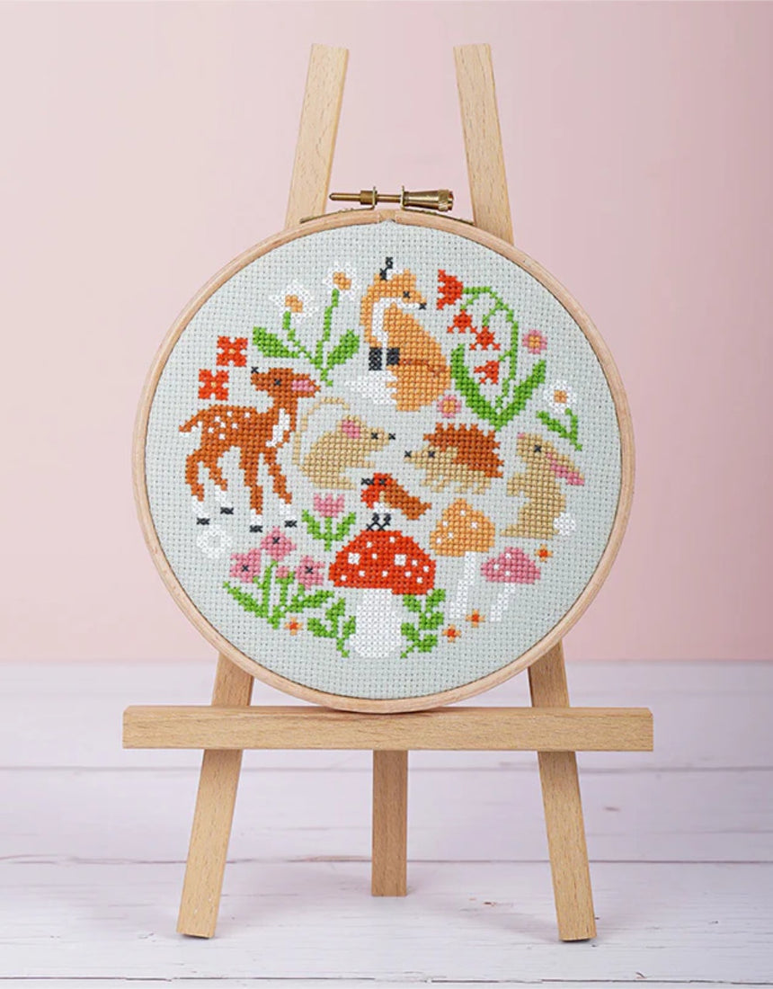 Woodland Whimsies Cross Stitch Kit, Caterpillar Cross Stitch