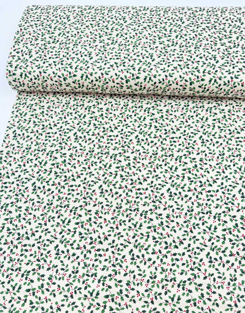Holly Trail Christmas Cotton Fabric