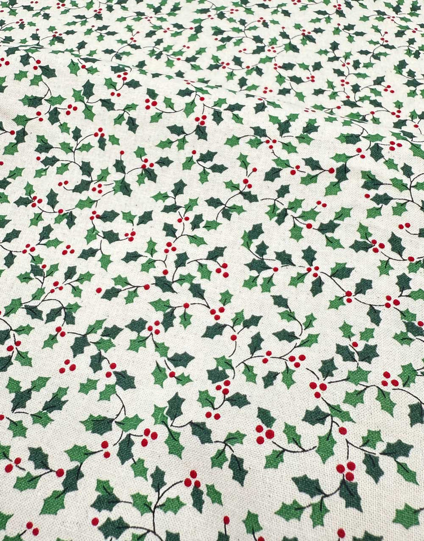 Holly Trail Christmas Cotton Fabric