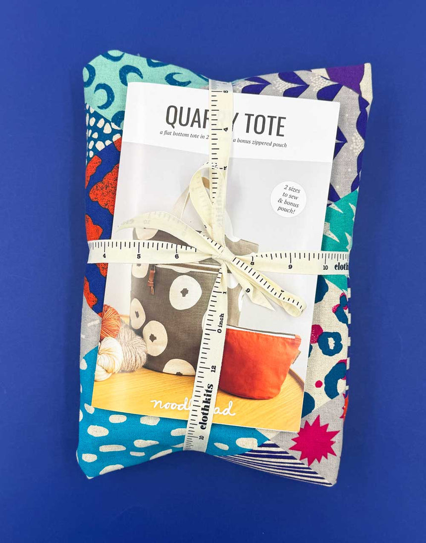 Quarry Tote Bag Making Kit in Echino Rhombus Canvas, Noodlehead