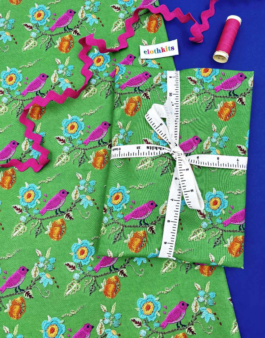 Clothkits® Easy Gathered Skirt Dressmaking Kit, Cotton Poplin