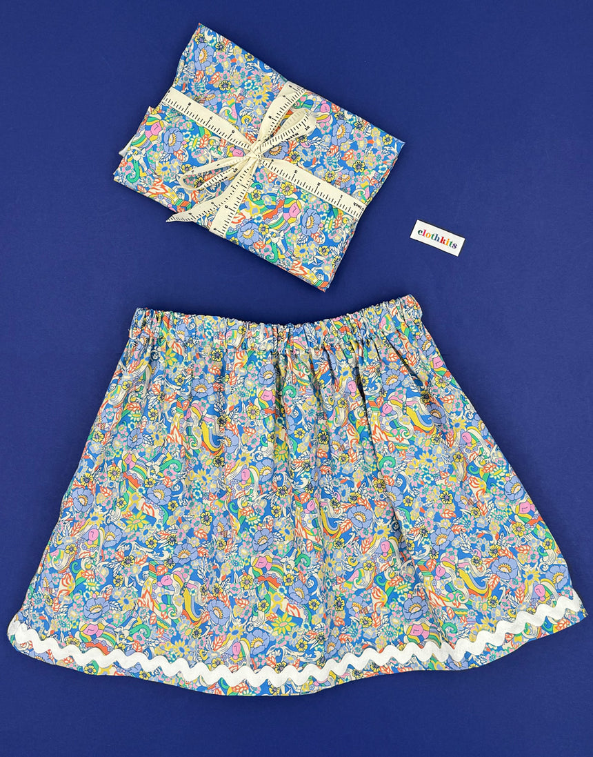 Clothkits® Easy Gathered Skirt Dressmaking Kit, Liberty Cotton Poplin