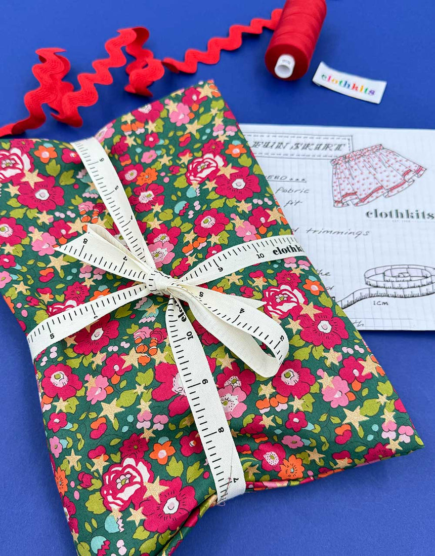 Clothkits® Easy Gathered Skirt Dressmaking Kit, Liberty Tana Lawn