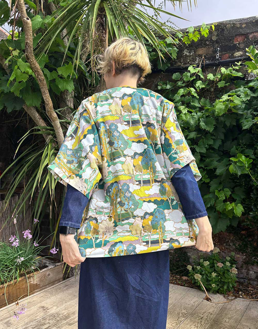 Clothkits® Simple Robe Dressmaking Kit in Liberty Prospect Road Linen