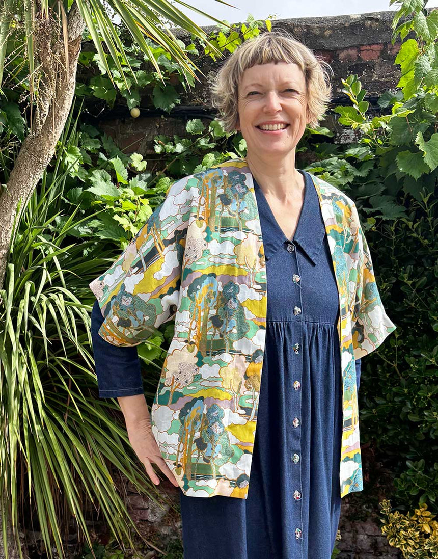 Clothkits® Simple Robe Dressmaking Kit in Liberty Prospect Road Linen