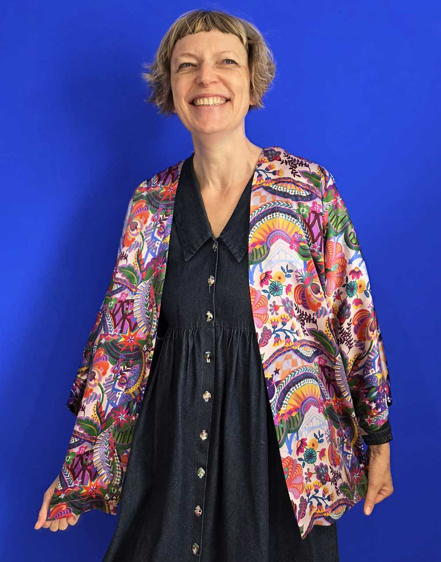 Liberty Silk Simple Robe Dressmaking Kit, Clothkits®