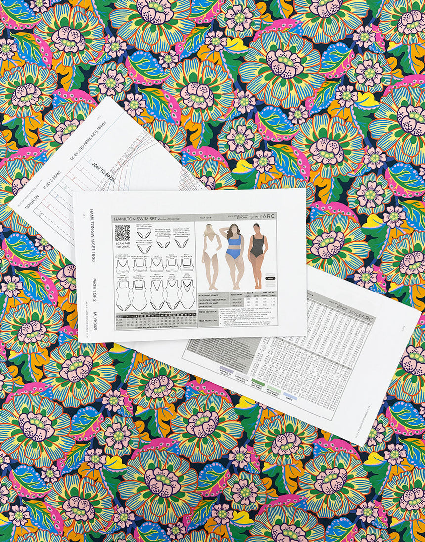 Hamilton Swim Set Dressmaking Kit in Liberty Fabrics Swimwear