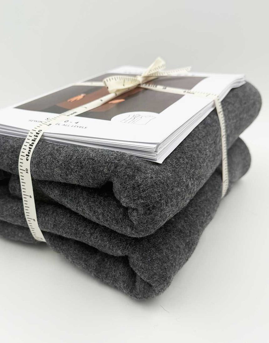 Boiled Wool Torino Vest Complete Dressmaking Kit, Tessuti