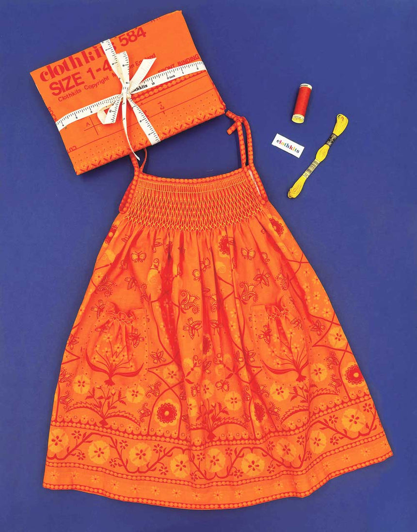 Hand Smocked Anna Sundress, Clothkits® Kit 584 Dressmaking Kit, Ages 1-4