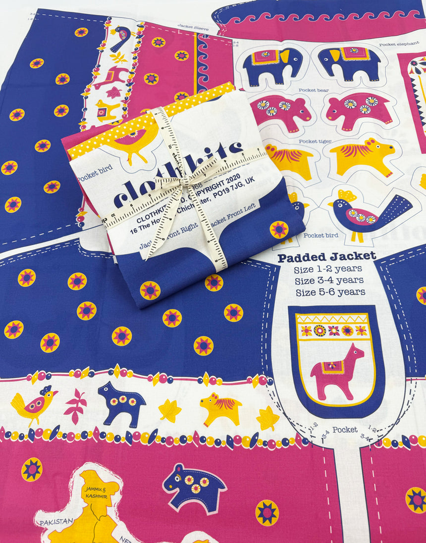 Indian Explorer Clothkits® Classic Padded Jacket, Children's Dressmaking Kit, Ages 1-6