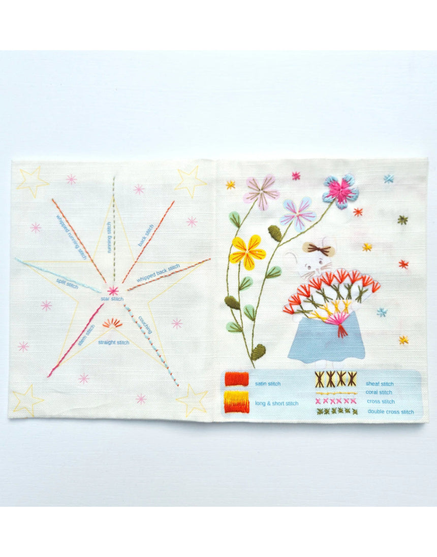 Mouse Embroidery Sampler Book, Corinne Lapierre