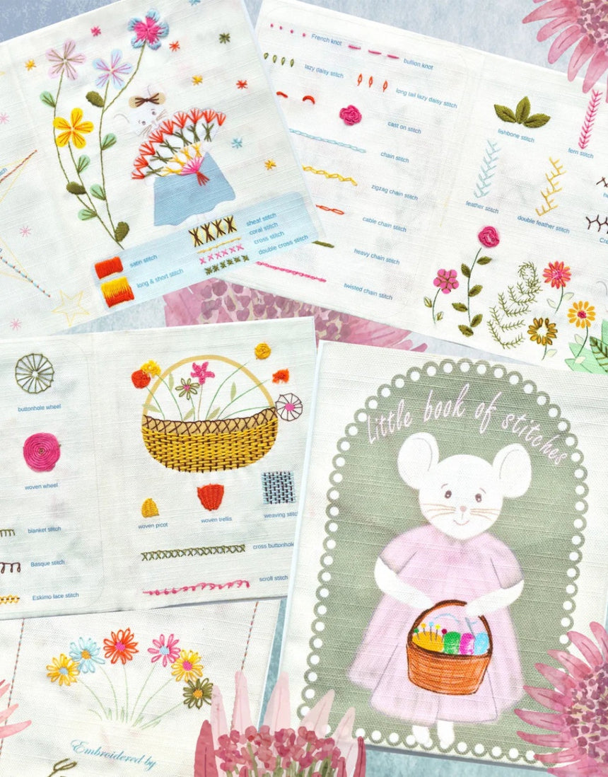 Mouse Embroidery Sampler Book, Corinne Lapierre