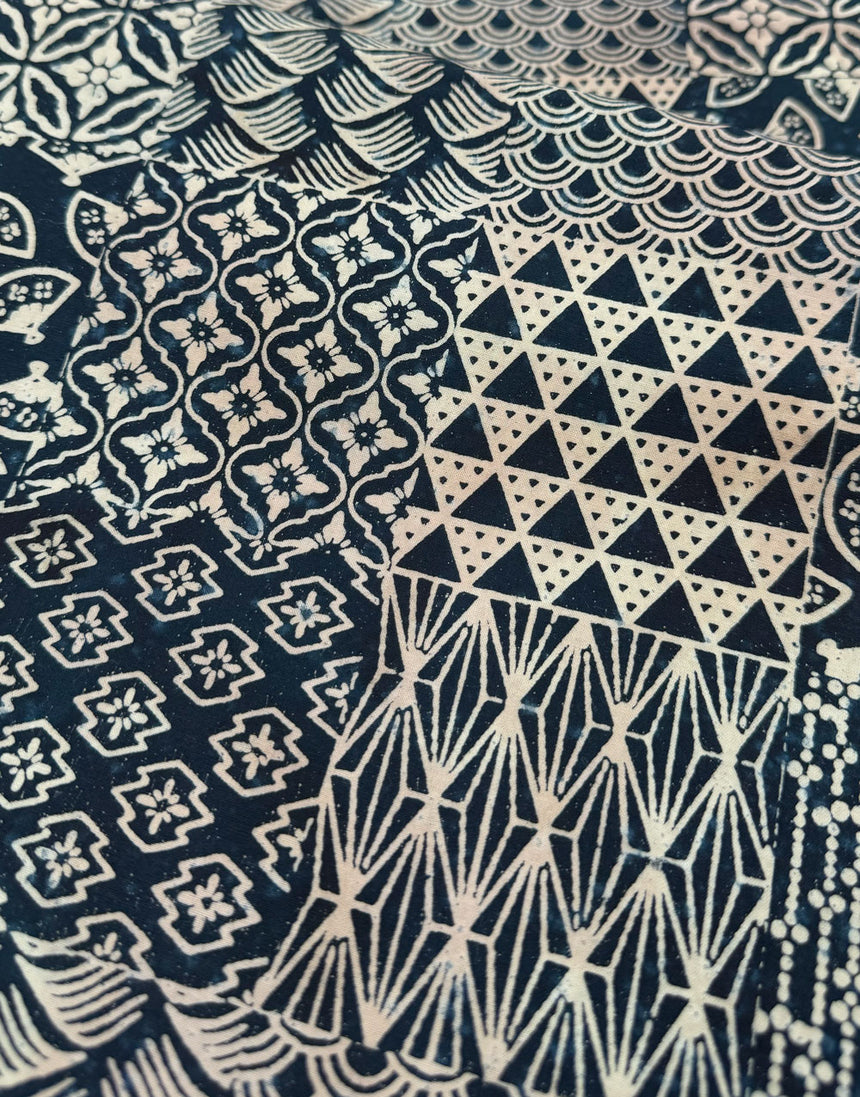 Patchwork Ink Handcrafted Batik Cotton Fabric