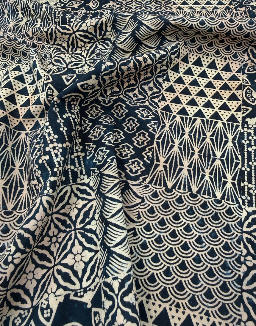Patchwork Ink Handcrafted Batik Cotton Fabric