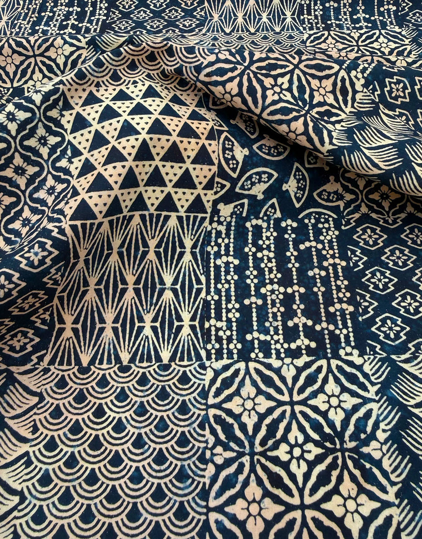 Patchwork Ink Handcrafted Batik Cotton Fabric