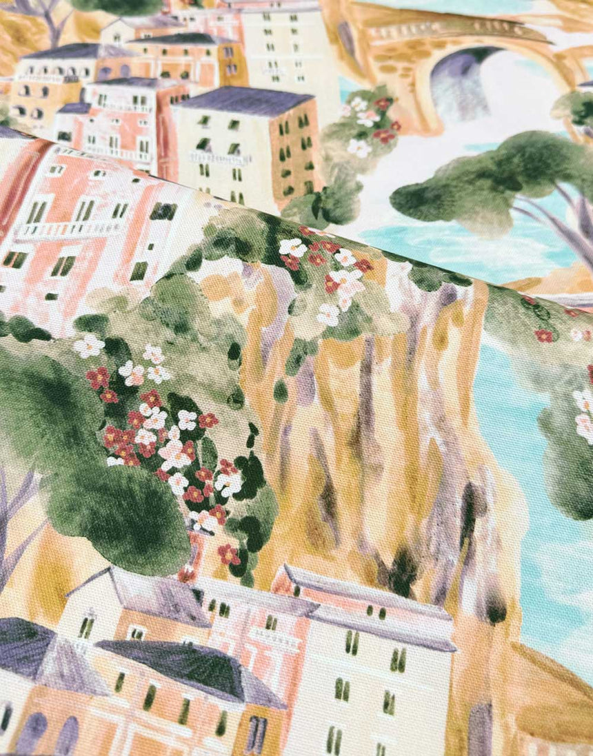 Italian Summer Cotton Canvas Fabric