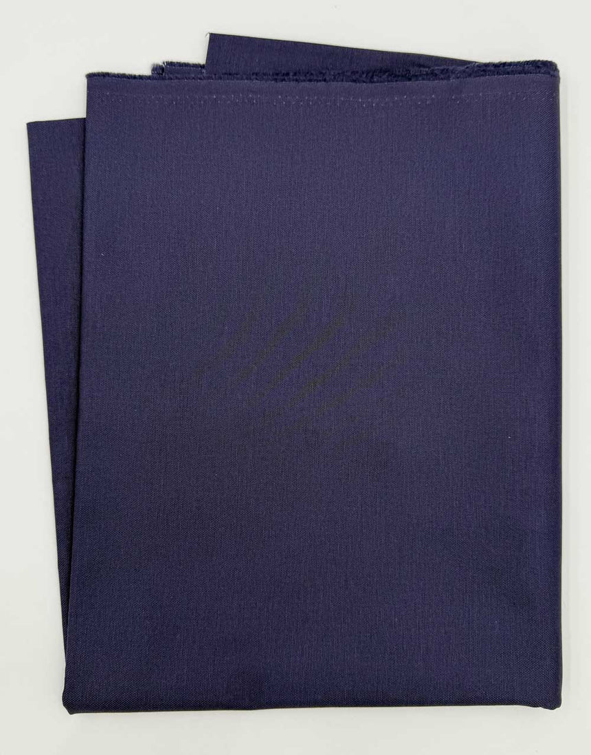 Dark Purple Blue Cotton Canvas Fabric