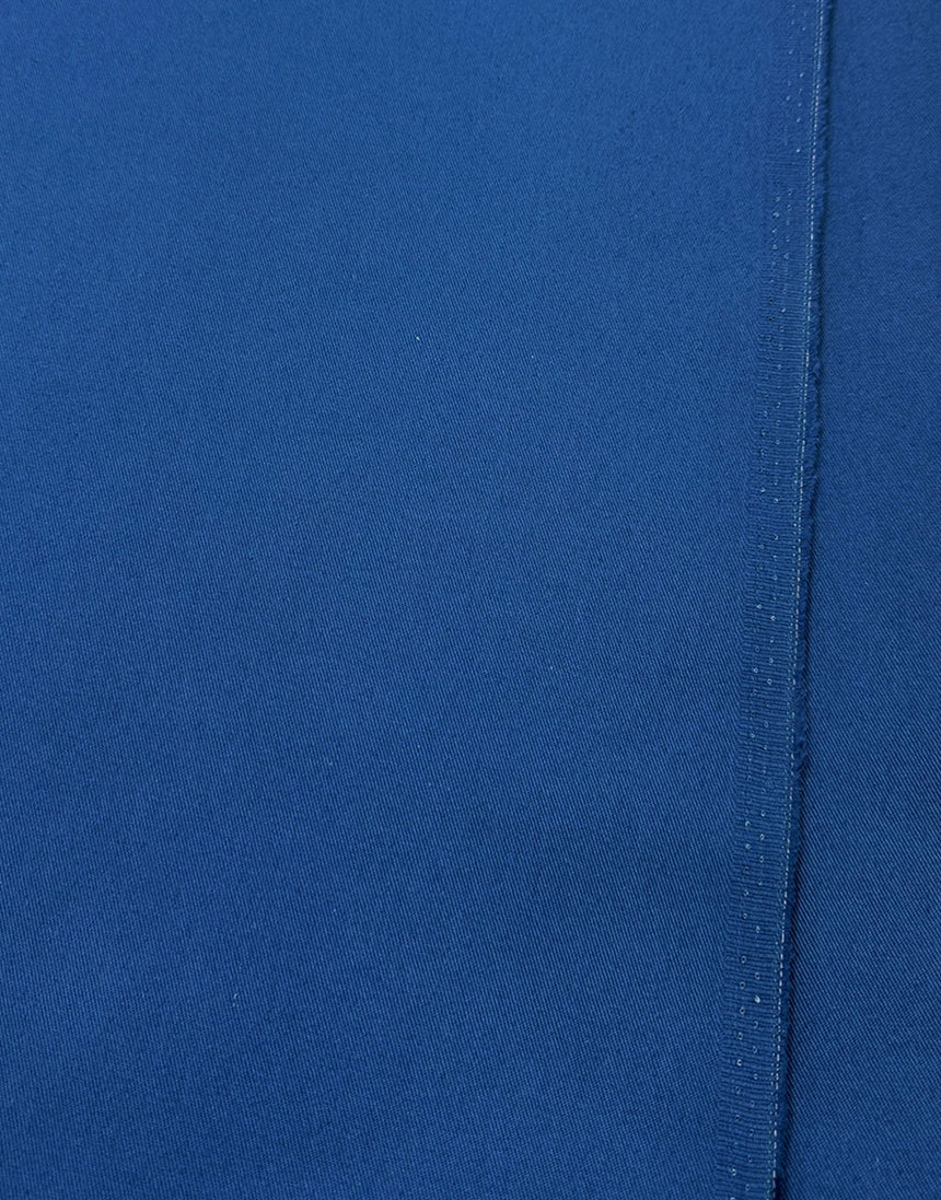 Light Navy Blue Cotton Drill Fabric