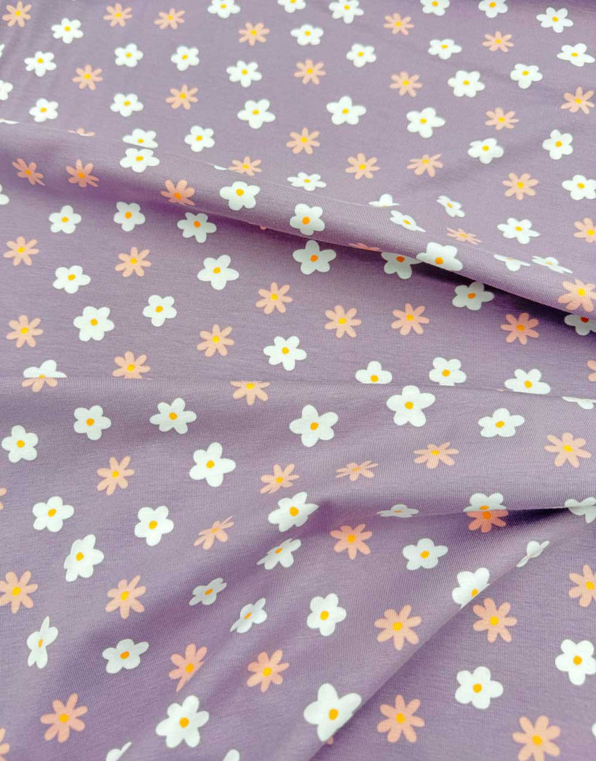 Electric Meadow Organic Cotton Jersey Fabric