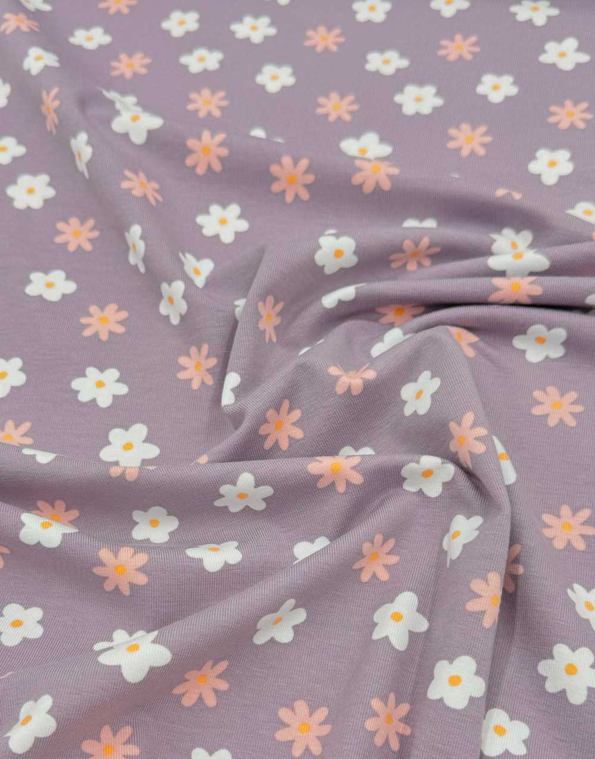 Electric Meadow Organic Cotton Jersey Fabric