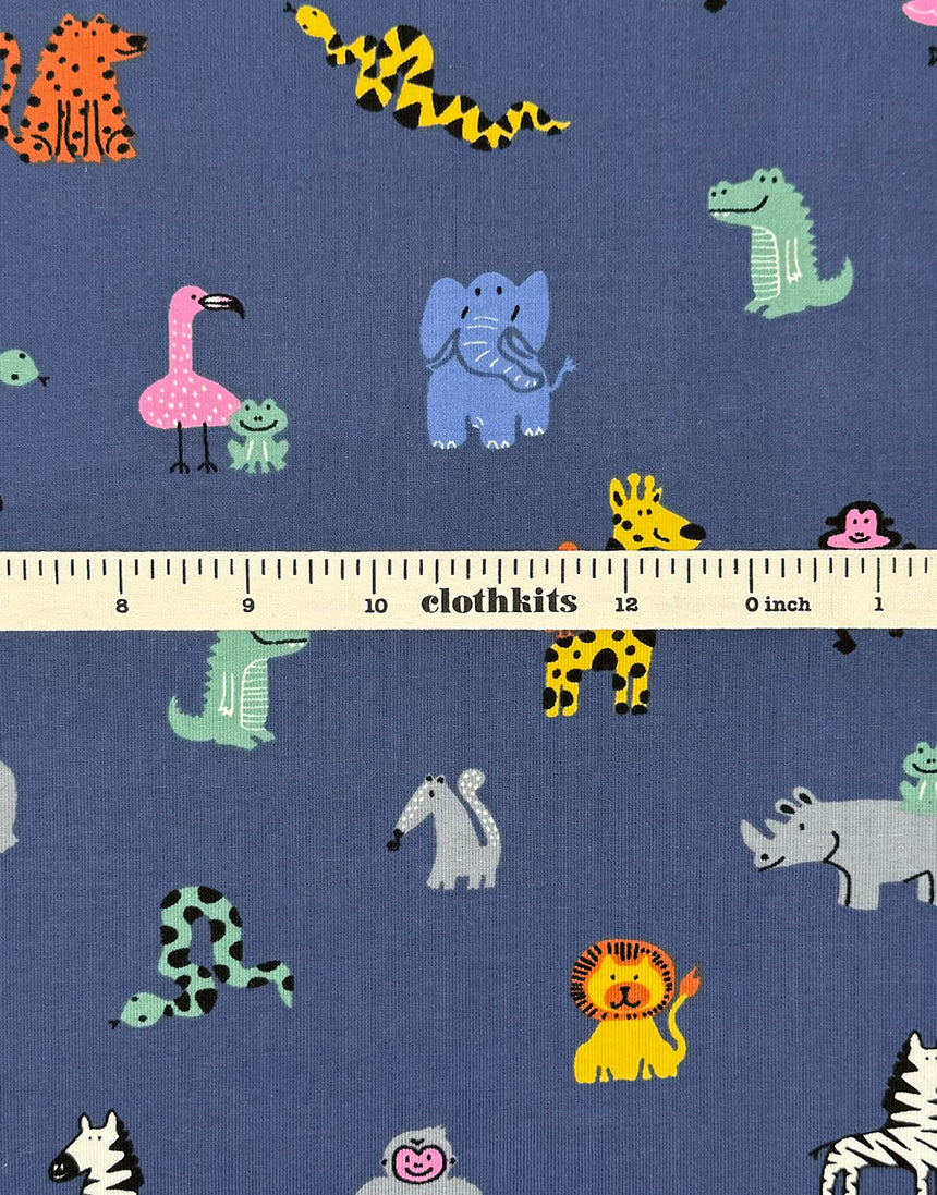 Safari Friends Cotton Jersey Fabric