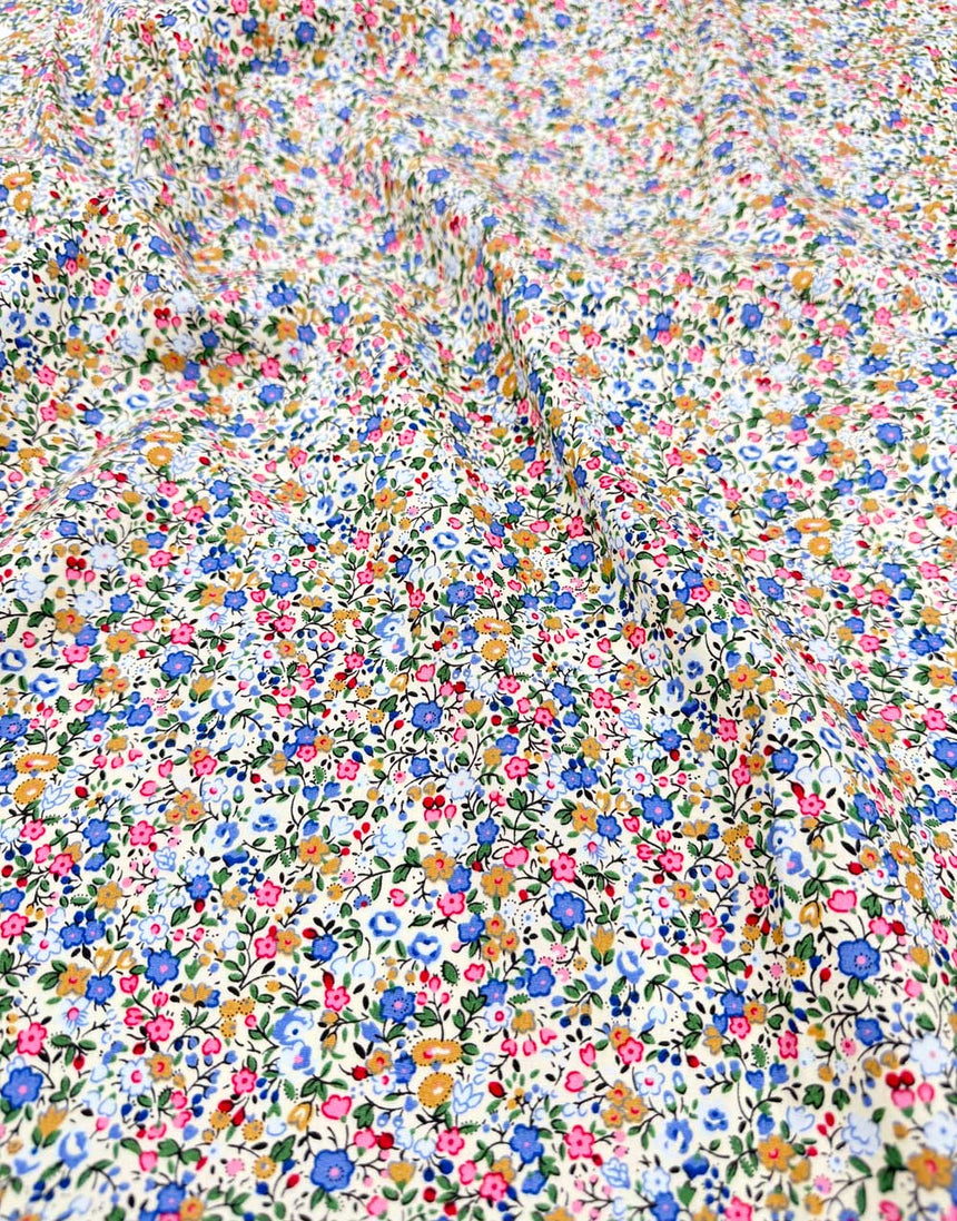 Spring Meadow Ditsy Printed Cotton Poplin Fabric