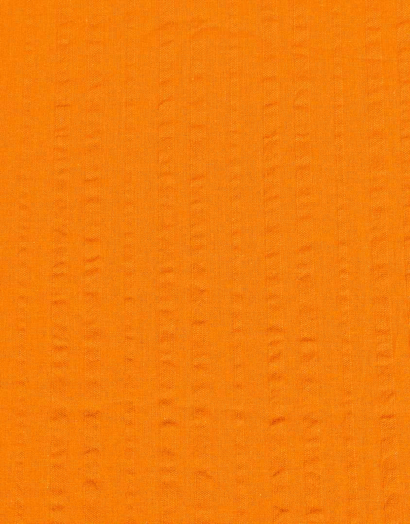 Orange Ribbon Seersucker Cotton Fabric
