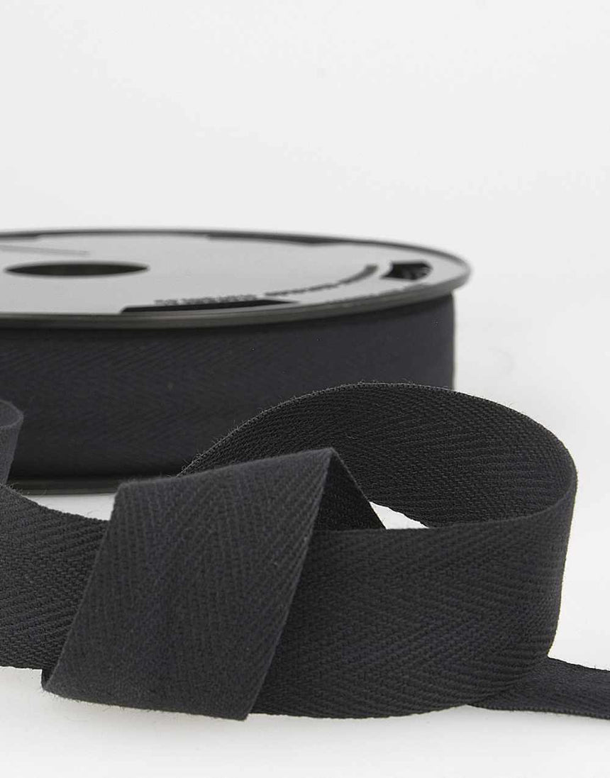 25mm Coloured Cotton Twill Tape