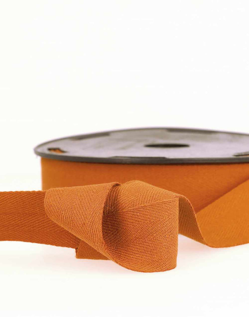 25mm Coloured Cotton Twill Tape